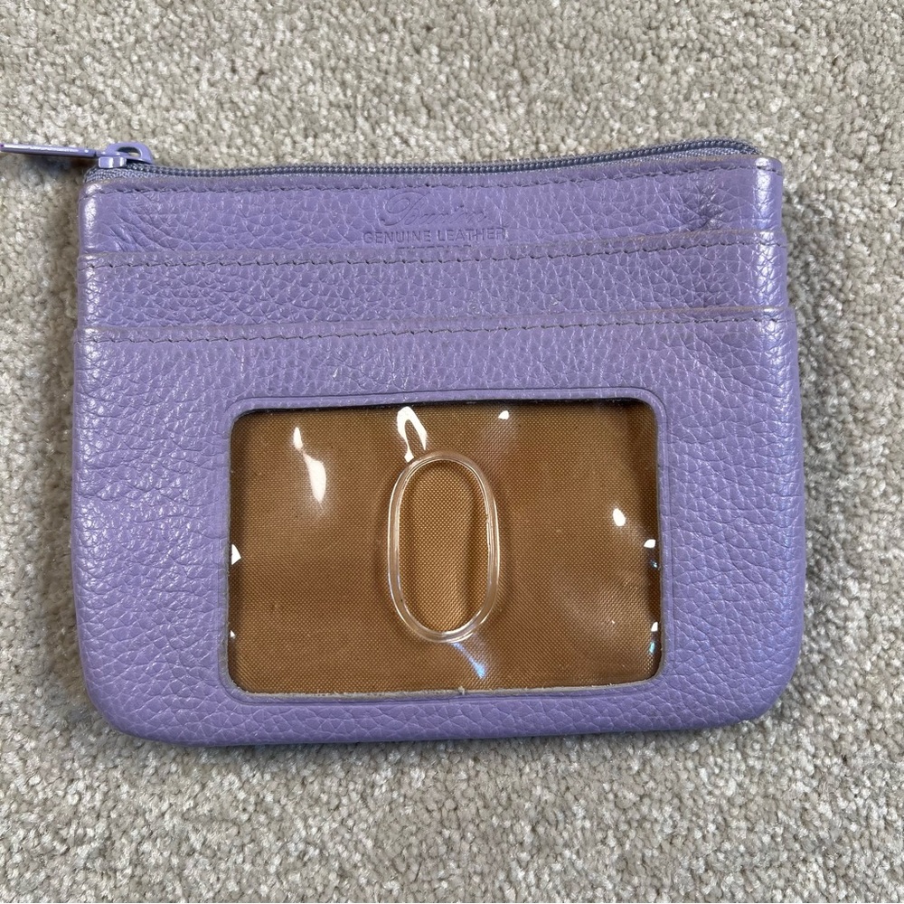 Buxton Leather Wallet Coin Purse Lavender‎ Purple Small ID Card Slots